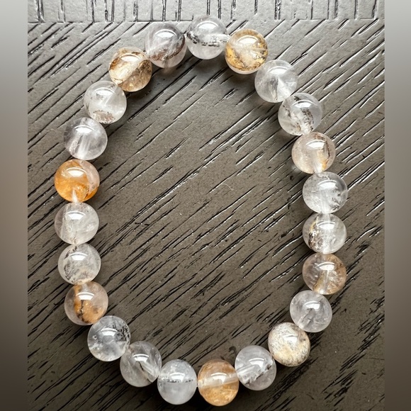 Dendritic quartz bracelet 8mm - Picture 4 of 4